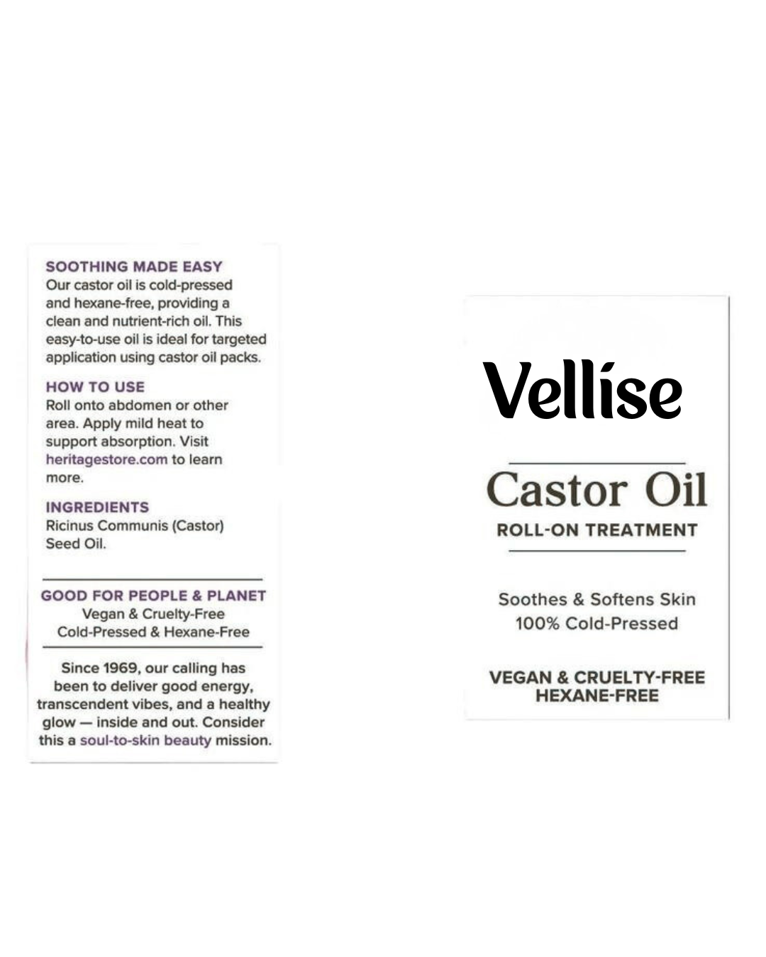 Vellise Roll-On Castor Oil