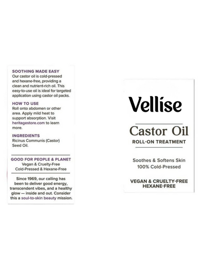 Vellise Roll-On Castor Oil